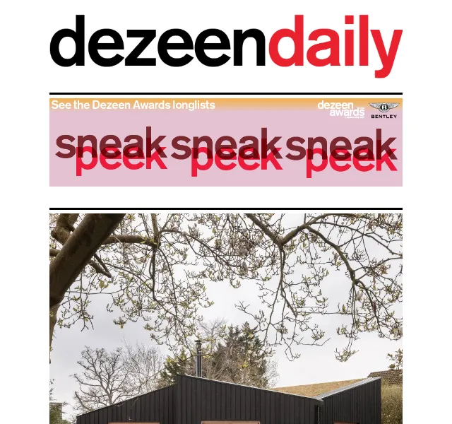 Dezeen Daily: Nová kolekce designu a architektury – červenec 2026 | Nuslet.cz