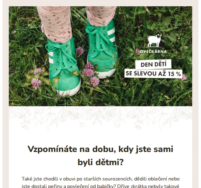 Ovečkárna: Dětské zboží se slevou až 15 % – červenec 2026 | Nuslet.cz