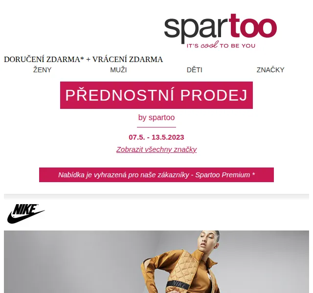 Spartoo: Až -50% na Nike, Pepe Jeans, Esprit a Liu Jo – červenec 2026 | Nuslet.cz