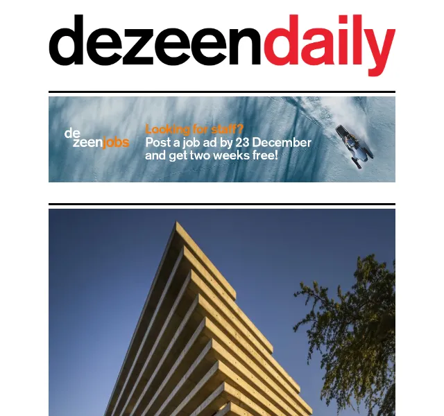 Dezeen Daily: Architektonické novinky – červenec 2026 | Nuslet.cz