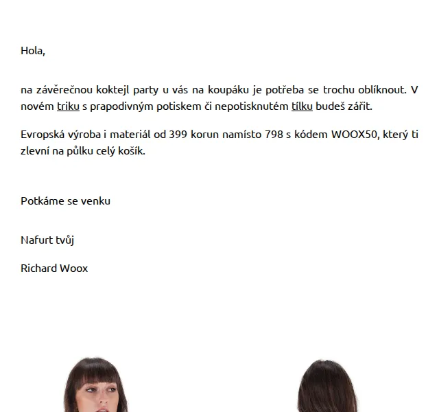 Richard Woox: trika a tílka od 399 Kč – červenec 2026 | Nuslet.cz