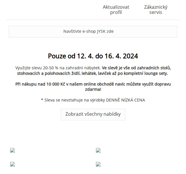 JYSK: Sleva 20-50 % na zahradní nábytek – červenec 2026 | Nuslet.cz