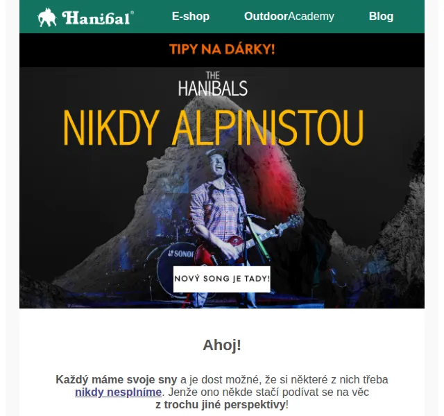 Hanibal: Outdoorové srdcovky na Hanibal.cz – červenec 2026 | Nuslet.cz