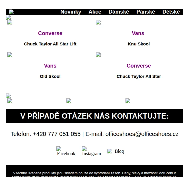 Office Shoes: Festivalová kolekce Converse a Vans – červenec 2026 | Nuslet.cz