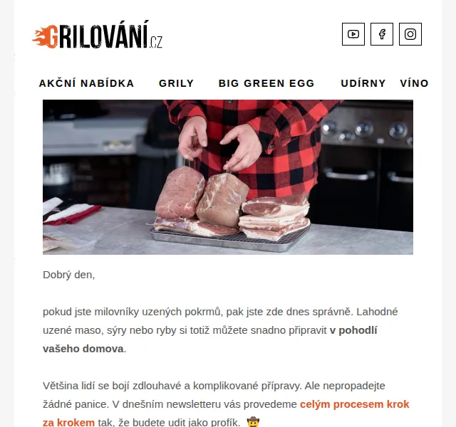 Grilování.cz - Tomáš Dytrych: Udírny Bradley a Big Green Egg s dopravou zdarma – červen 2026 | Nuslet.cz