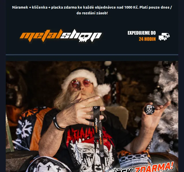 METALSHOP: dárkový balíček zdarma k nákupu nad 1000 Kč – červenec 2026 | Nuslet.cz