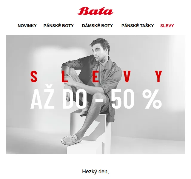 Baťa: Letní výprodej – slevy až 50 % – červenec 2026 | Nuslet.cz