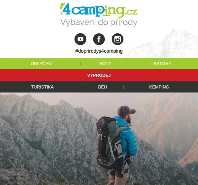 4camping: Nejširší nabídka batohů – slevy až 50 % – červen 2026 | Nuslet.cz