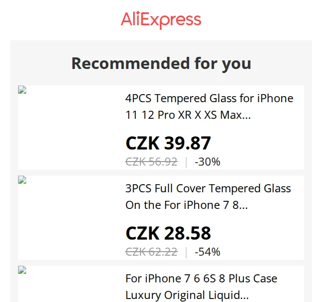 AliExpress: Ochrana displeje a pouzdra na iPhone – červen 2026 | Nuslet.cz