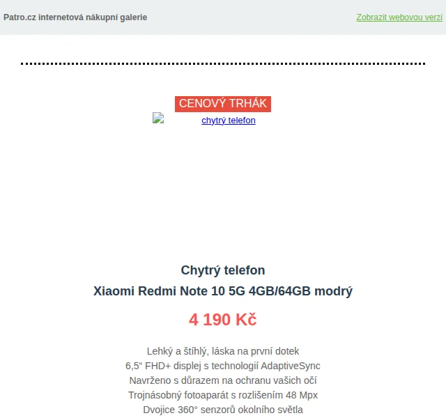 Patro.cz: Xiaomi a Samsung mobilní telefony do 5 990 Kč – červen 2026 | Nuslet.cz