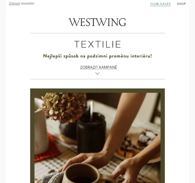 Westwing: Podzimní textilie a koberce – výprodej – červenec 2026 | Nuslet.cz