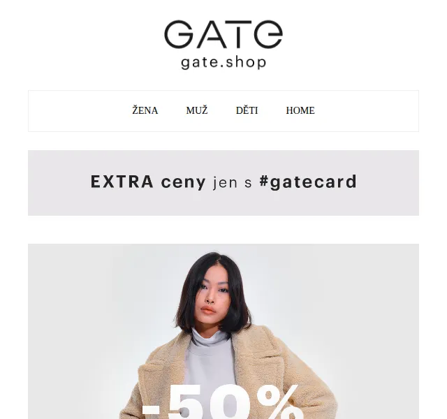gate.shop: 50% sleva na vybrané produkty – červenec 2026 | Nuslet.cz