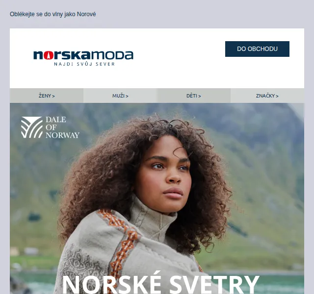 Norskamoda.cz: Norské svetry Dale of Norway se slevou až 50 % – červen 2026 | Nuslet.cz