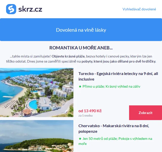 Vánoce na Skrz: 8 dní u pláže za 8 699 Kč – červenec 2026 | Nuslet.cz