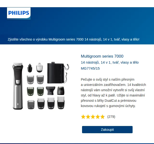 Philips: Multigroom series 7000 14 nástrojů – červen 2026 | Nuslet.cz