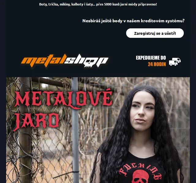 METALSHOP: jarní móda přes 5 000 kusů – červen 2026 | Nuslet.cz