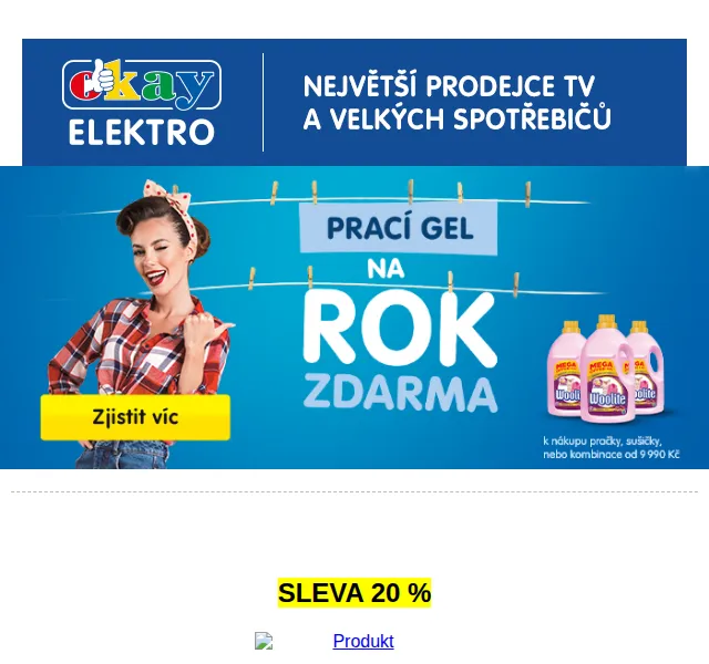 OKAY: Sleva až 35 % na televize LG, TCL, Hisense – červen 2026 | Nuslet.cz