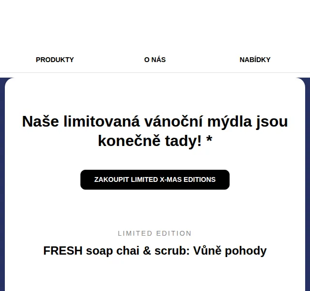 RINGANA: Limitovaná vánoční mýdla – červenec 2026 | Nuslet.cz