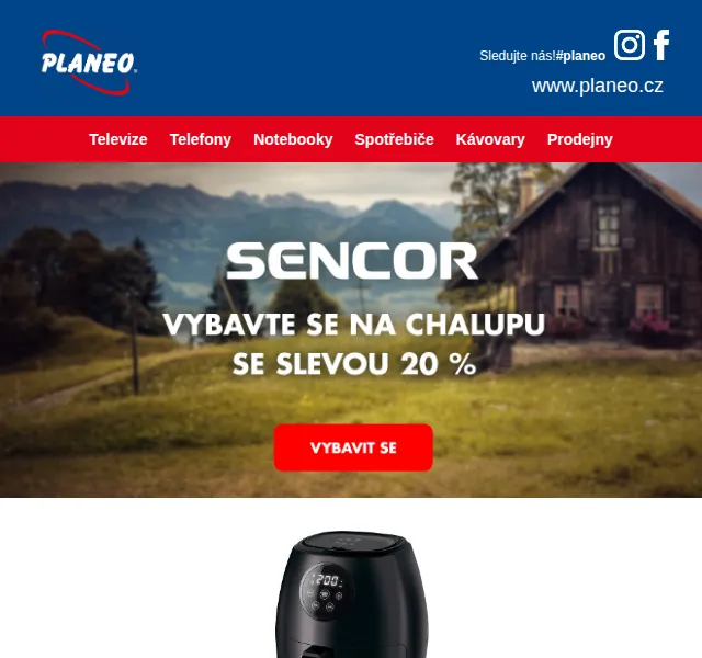 Planeo: Sencor s 20% slevou – červen 2026 | Nuslet.cz