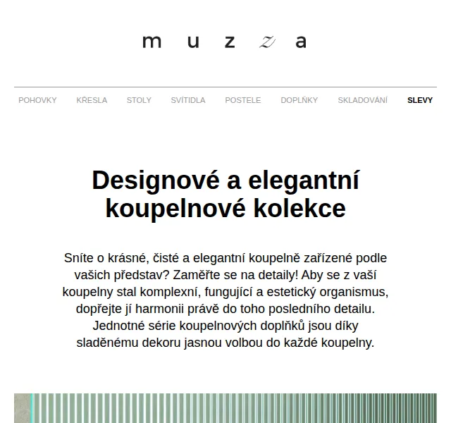 MUZZA: Designové koupelnové doplňky – červen 2026 | Nuslet.cz
