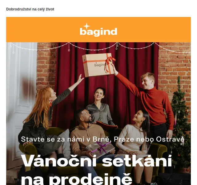 Bagind: Vánoční setkání na prodejnách – prosinec 2026 | Nuslet.cz