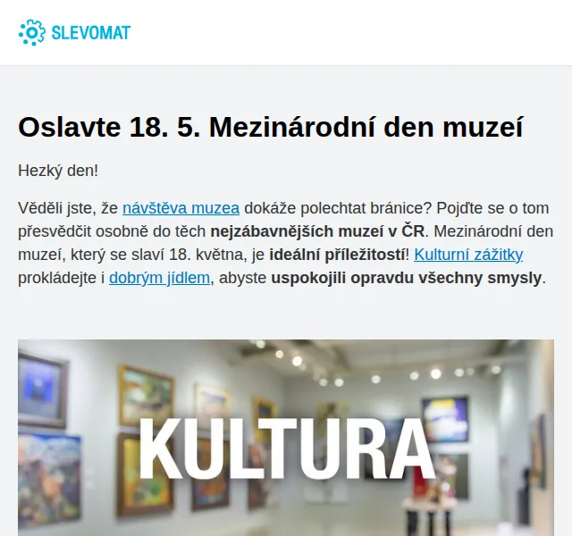 Slevomat: Vstupenky do muzea a restaurace – červen 2026 | Nuslet.cz