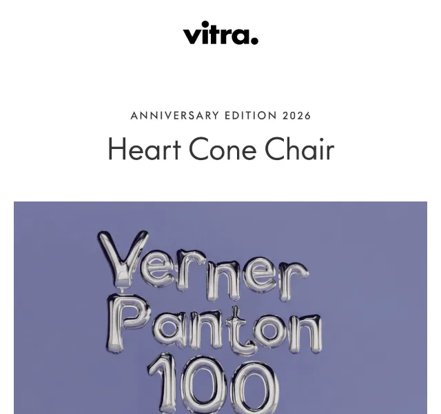 Vitra: Heart Cone Chair Anniversary Edition 2026 – červenec 2026 | Nuslet.cz