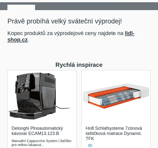 Lidl: Sváteční výprodej – slevy až 66 % – červen 2026 | Nuslet.cz
