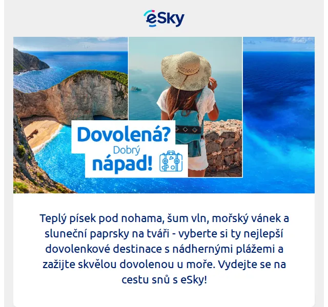 eSky: Dovolená na pláži – Neapol od 1 400 Kč, Mallorca od 3 300 Kč – červen 2026 | Nuslet.cz