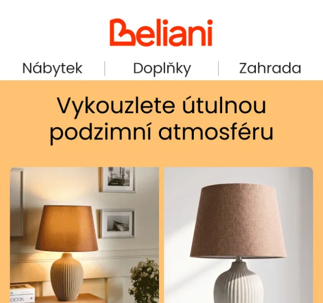 Beliani.cz: Osvětlení na podzim – závěsná, stolní i nástěnné lampy