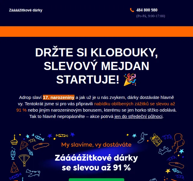 Adrop: Zážitky se slevou až 91 % – červen 2026 | Nuslet.cz