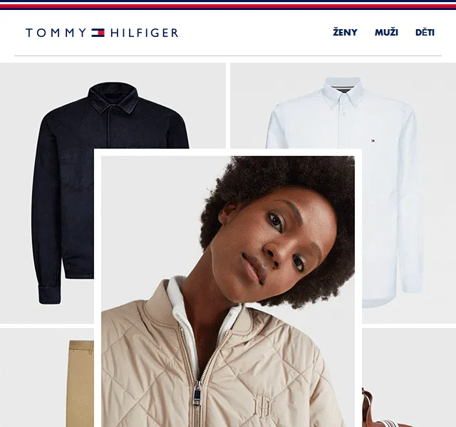Tommy Hilfiger: Jarní kolekce 2026 – bundy, džíny, blůzy – červen 2026 | Nuslet.cz