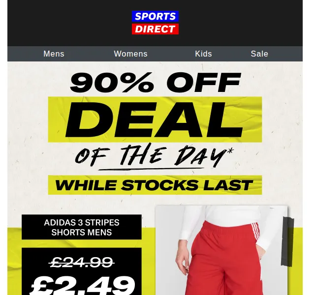 Sportsdirect.com: adidas šortky za £2.49 – červen 2026 | Nuslet.cz