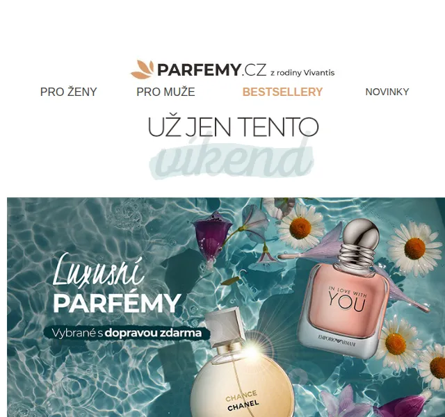 Parfemy.cz: Luxusní parfémy s dopravou zdarma – červenec 2026 | Nuslet.cz