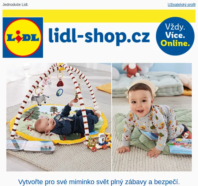 Lidl: Dětské oblečení a autosedačky – červenec 2026 | Nuslet.cz