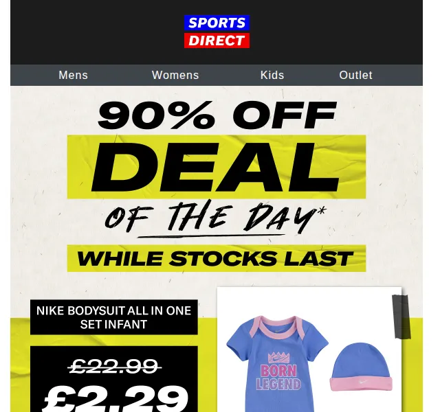 Sportsdirect.com: Dětská sada za 2,29 £ – červen 2026 | Nuslet.cz