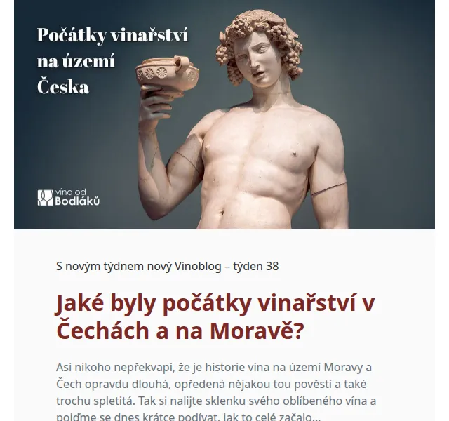 Jitka za Víno od Bodláků: historie vinařství Čechy a Morava – červen 2026 | Nuslet.cz