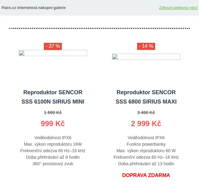 Patro.cz: Přenosné reproduktory se slevou až 65 % – červen 2026 | Nuslet.cz