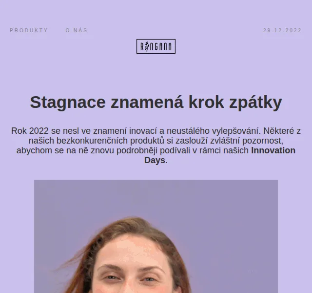 RINGANA Innovation Days – sleva 20 % na FRESH produkty – prosinec 2022 | Nuslet.cz