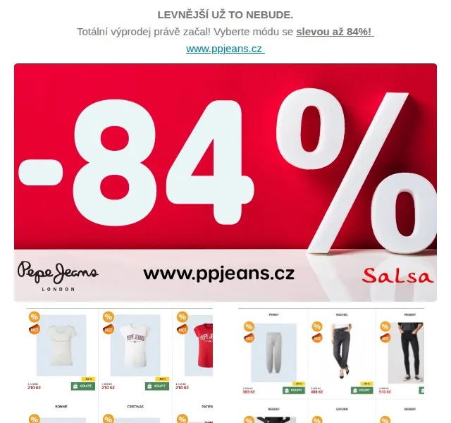 Pepe Jeans - Custom_Design - Palladium: TOTÁLNÍ VÝPRODEJ až 84% – červen 2026 | Nuslet.cz