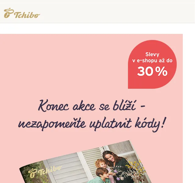 Tchibo: Sleva až 30 % se slevovou knížkou – červen 2026 | Nuslet.cz