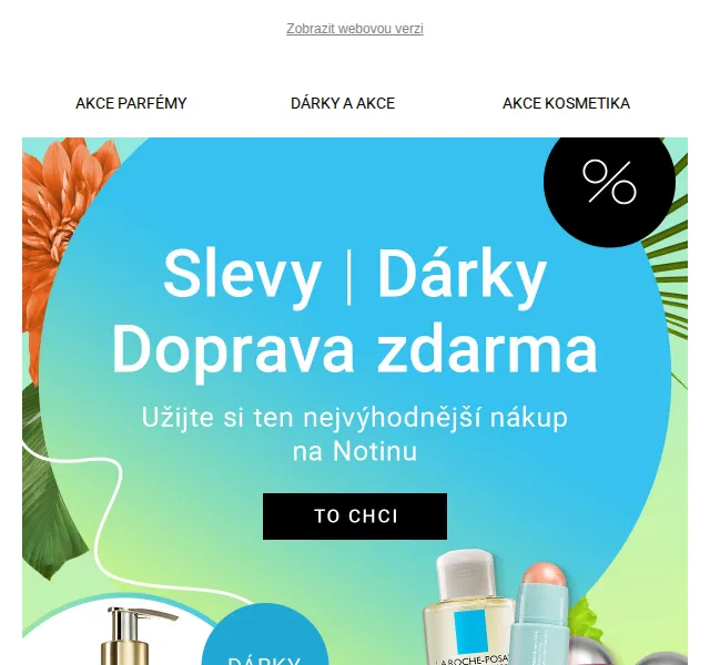 Notino: akce parfémy, dárky, sleva 20 % – červen 2026 | Nuslet.cz