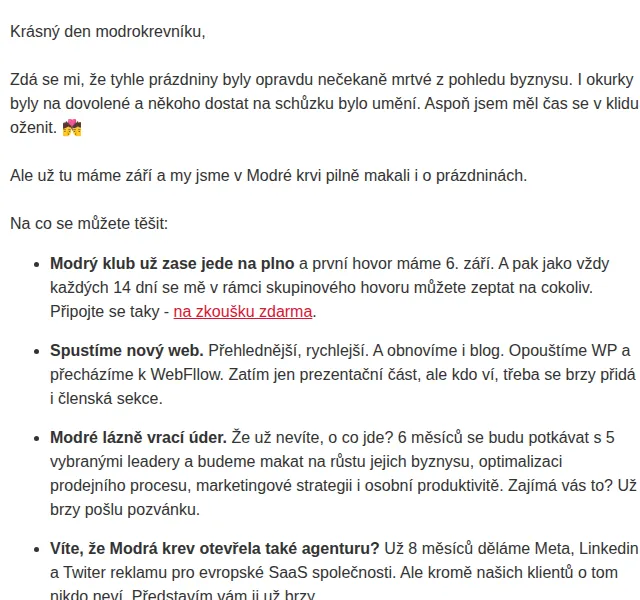 David Lörincz: Modrá krev – Nový web a klub – září 2026 | Nuslet.cz
