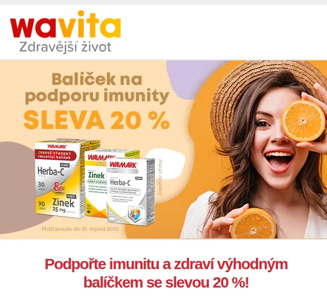 Wavita: Podpora imunity – balíček za 239 Kč – červen 2026 | Nuslet.cz
