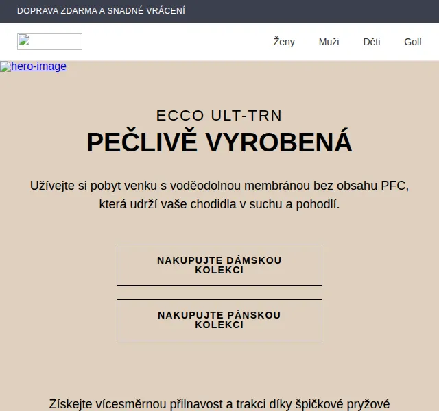ECCO ULT-TRN: nová voděodolná kolekce – červen 2026 | Nuslet.cz