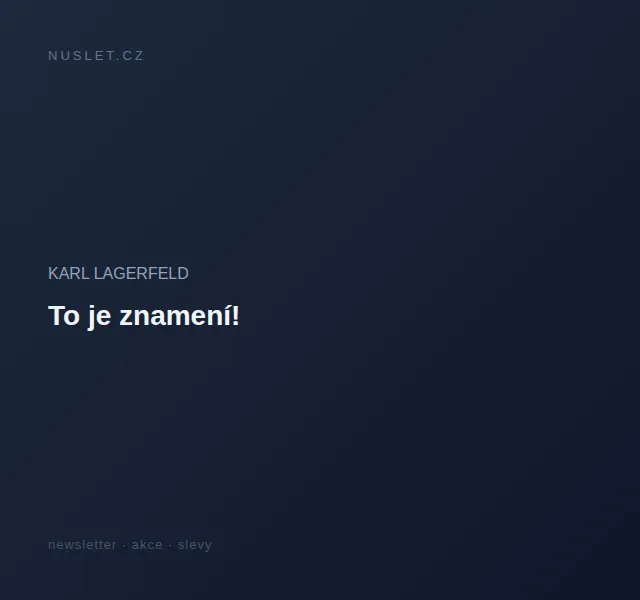 KARL LAGERFELD: Trička K/ZODIAC – červen 2026 | Nuslet.cz