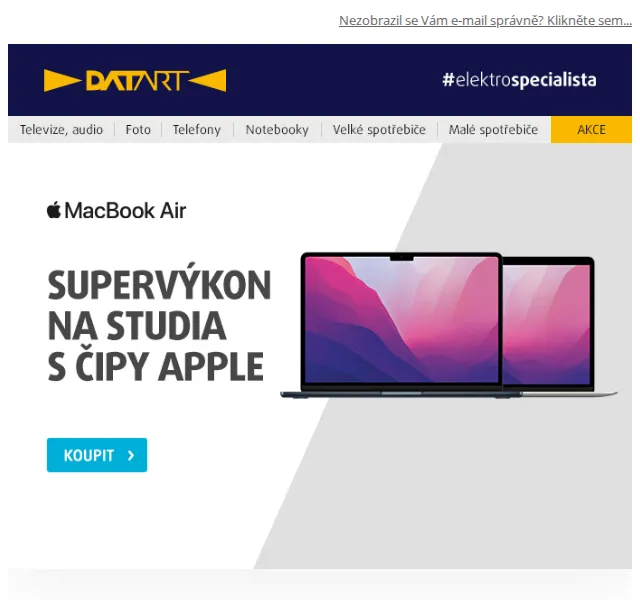 DATART: Apple školní dny – sleva na nákup – červen 2026 | Nuslet.cz