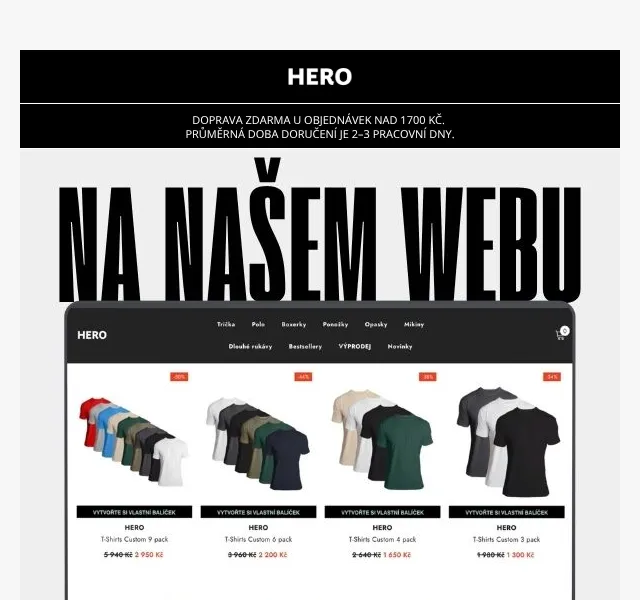 HERO: Mix Crew Neck & V-Neck – září 2026