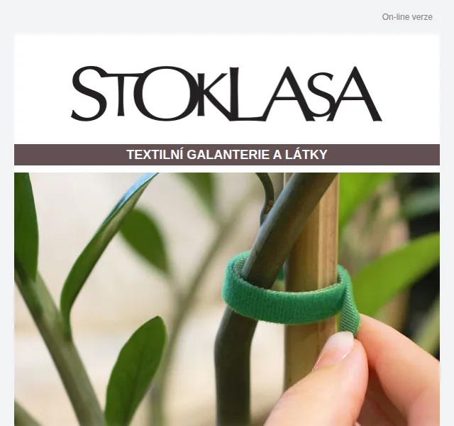 Stoklasa: Suchý zip a textil až -40 % – duben 2026 | Nuslet