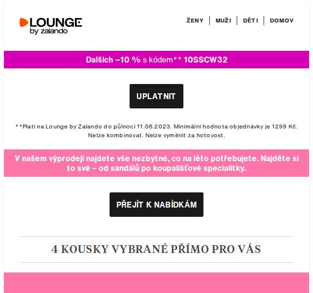 Lounge by Zalando: Letní výprodej se slevami až 75 % – červenec 2026 | Nuslet.cz